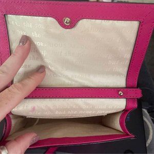 Kate Spade small pink sparkly purse